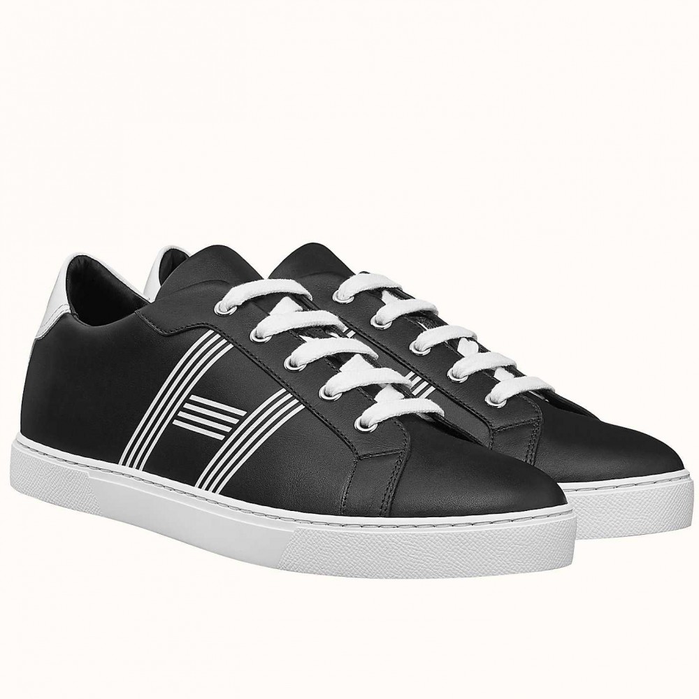 Hermes Avantage Sneakers In Black Calfskin TDSS13161