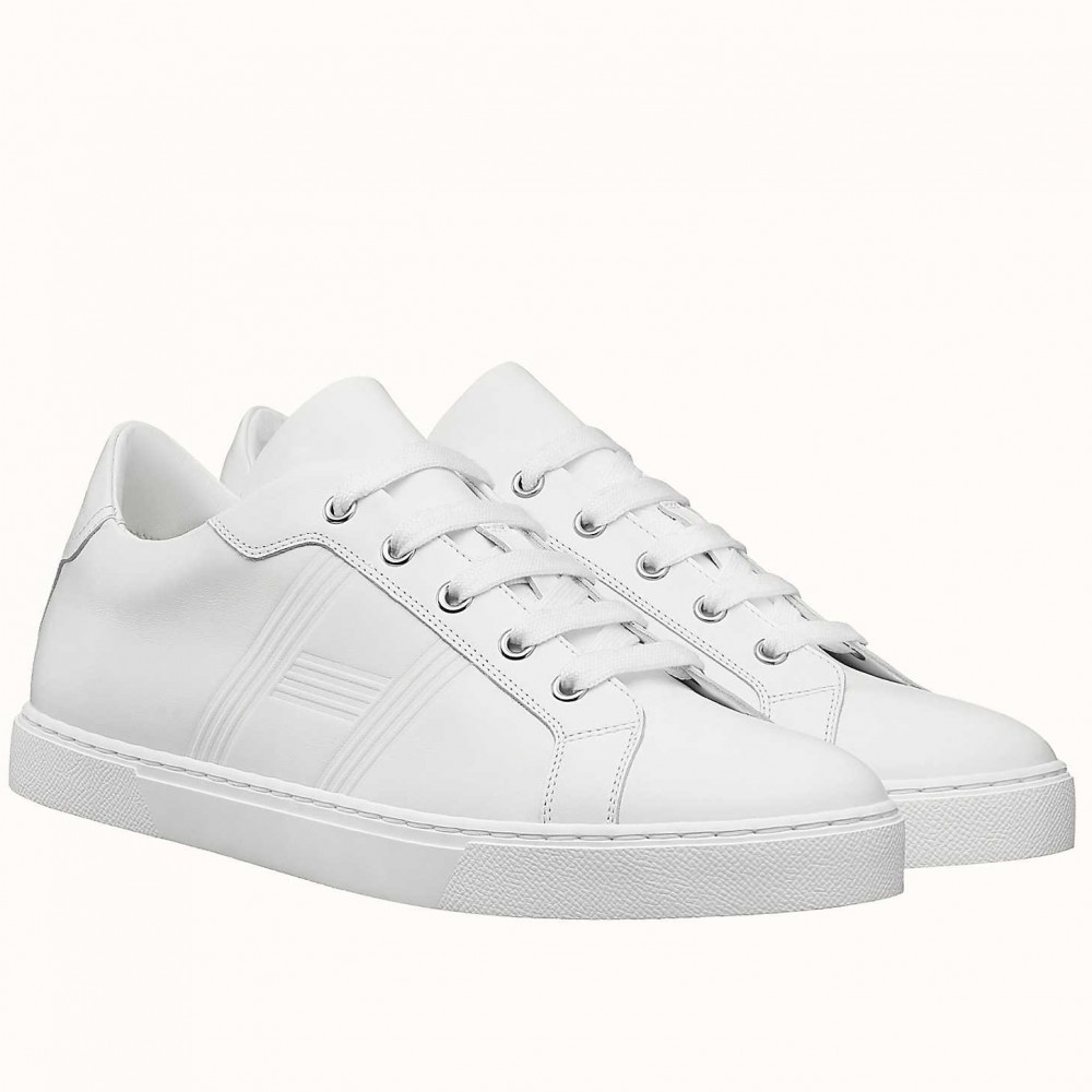 Hermes Avantage Sneakers In White Calfskin TDSS13163