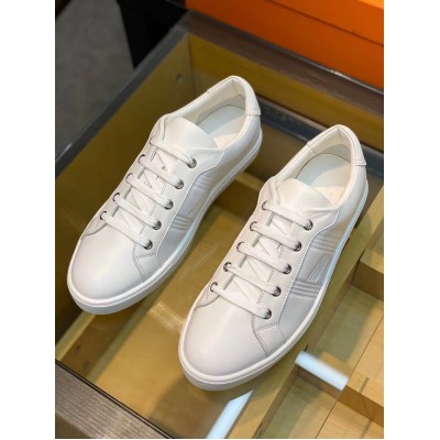 Hermes Avantage Sneakers In White Calfskin TDSS13163