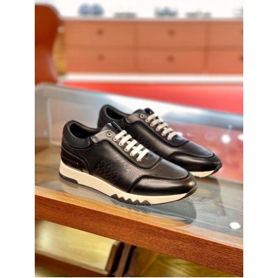 Hermes C-Addict Sneakers In Black Perforated calfskin TDSS13167