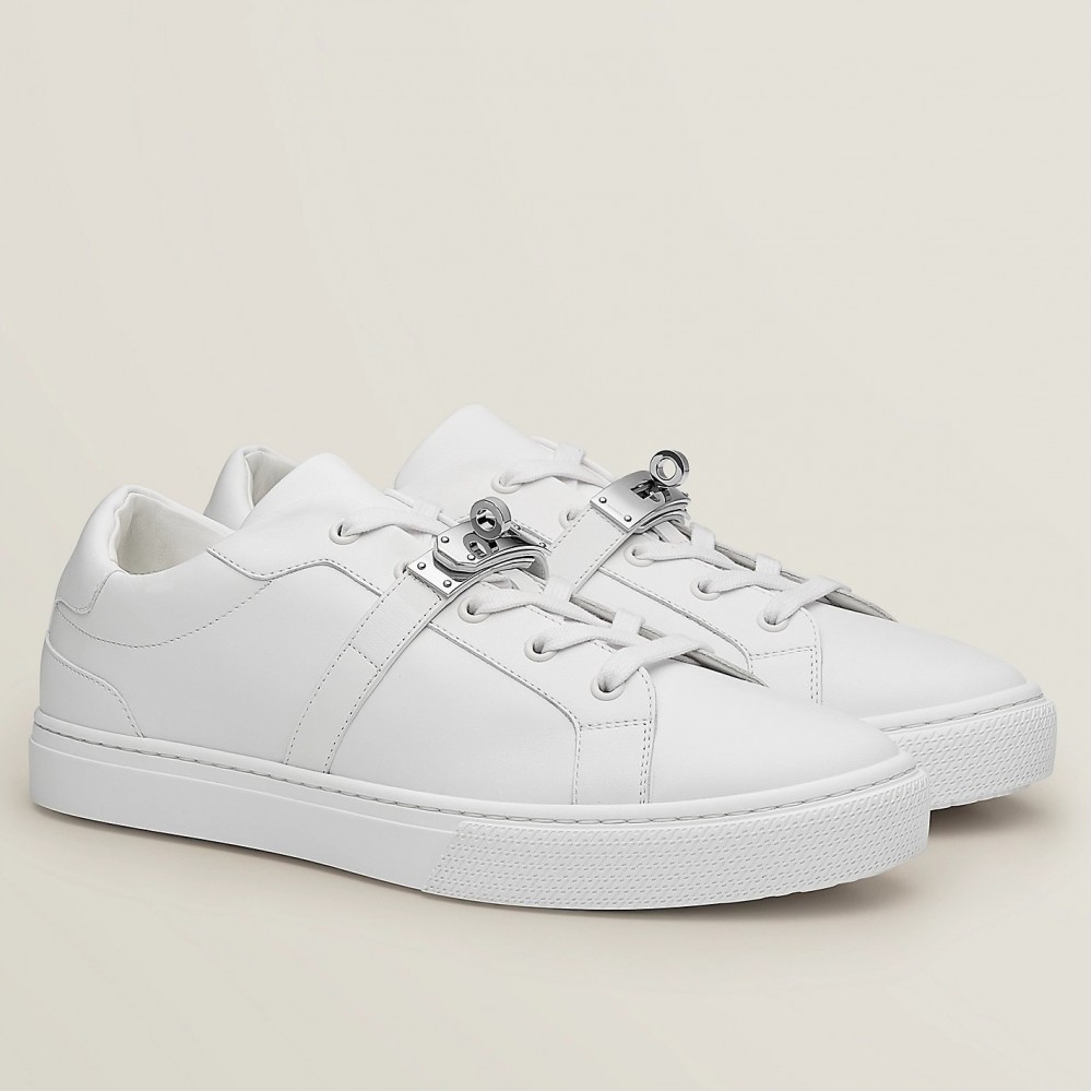 Hermes Day Sneakers in White Leather TDSS13181