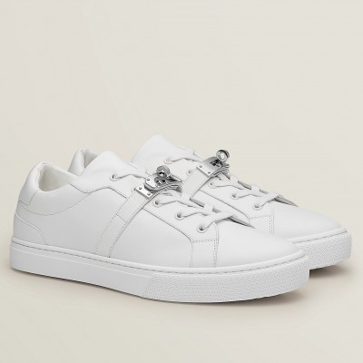 Hermes Day Sneakers in White Leather TDSS13181