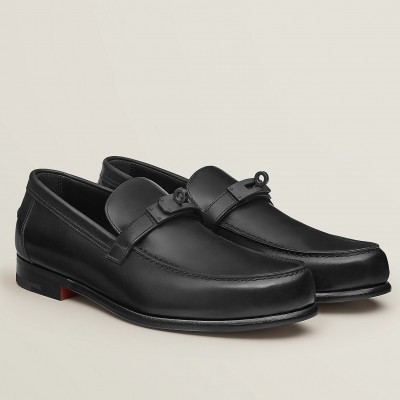 Hermes Destin Loafers In Black Calfskin TDSS13186