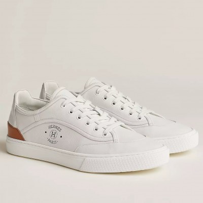 Hermes Get Sneakers in White Calfskin TDSS13196