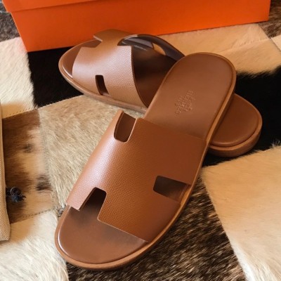 Hermes Izmir Sandals In Gold Epsom Calfskin TDSS13214