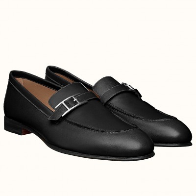 Hermes Monterey Loafers In Black Calfskin TDSS13230