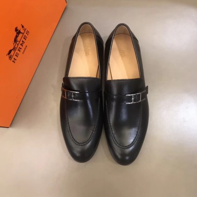 Hermes Monterey Loafers In Black Calfskin TDSS13230