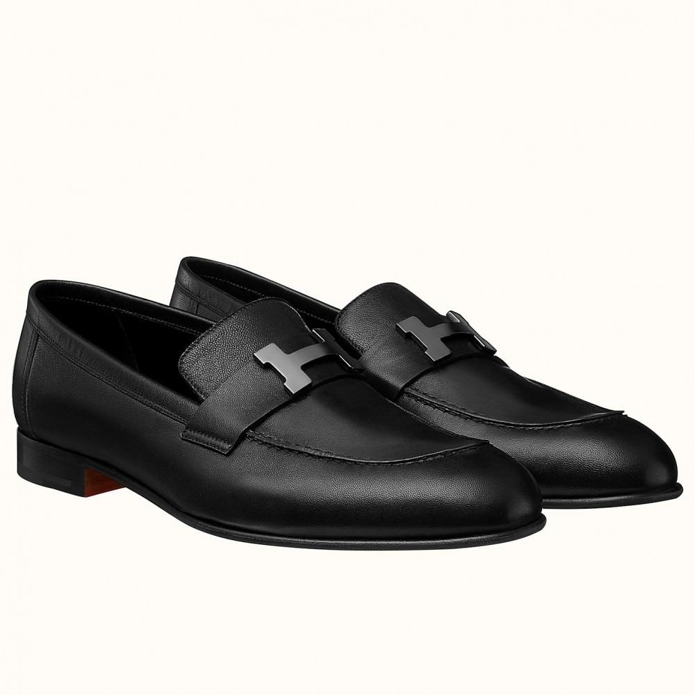 Hermes Paris Loafers In Black Calfskin TDSS13231