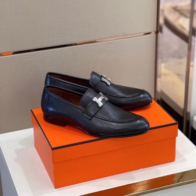 Hermes Paris Loafers In Noir Calfskin TDSS13233