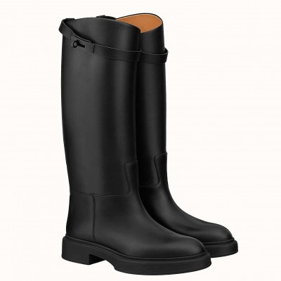 Hermes Variation Boots In Black Calfskin TDSS13413