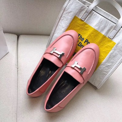 Hermes Paris Loafers In Pink Goatskin TDSS13481