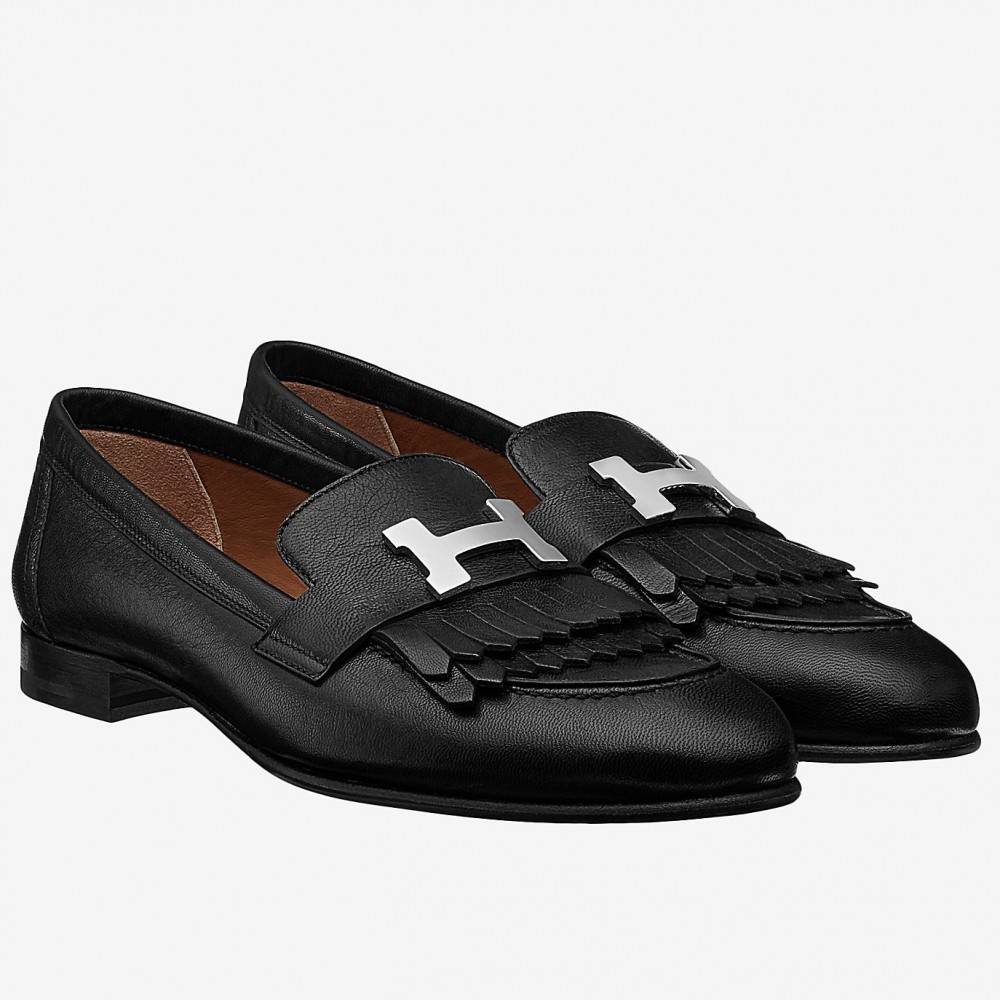 Hermes Royal Loafers In Black Calfksin TDSS13484