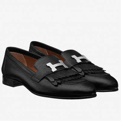 Hermes Royal Loafers In Black Calfksin TDSS13484