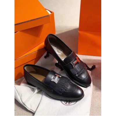 Hermes Royal Loafers In Black Calfksin TDSS13484