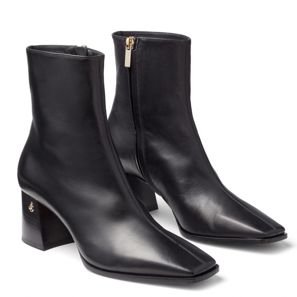 Jimmy Choo Bryelle 65mm Ankle Boots In Black Leather TDSS13512