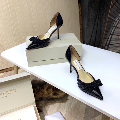 Jimmy Choo Kaitence 85mm Pumps In Black Patent Leather TDSS13533