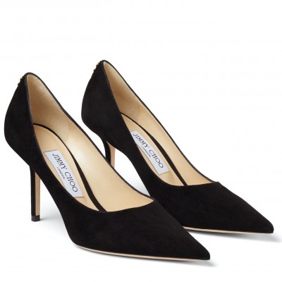 Jimmy Choo Love 85mm Pumps In Black Suede Leather TDSS13537