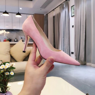 Jimmy Choo Love 85mm Pumps In Pink Suede Leather TDSS13539