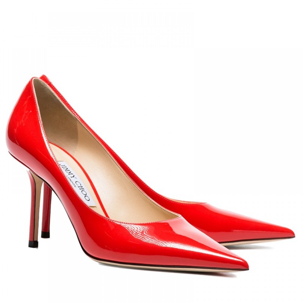 Jimmy Choo Love 85mm Pumps In Red Patent Leather TDSS13541