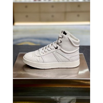 Jimmy Choo Hawaii High-top Sneaker In White Leather TDSS13544