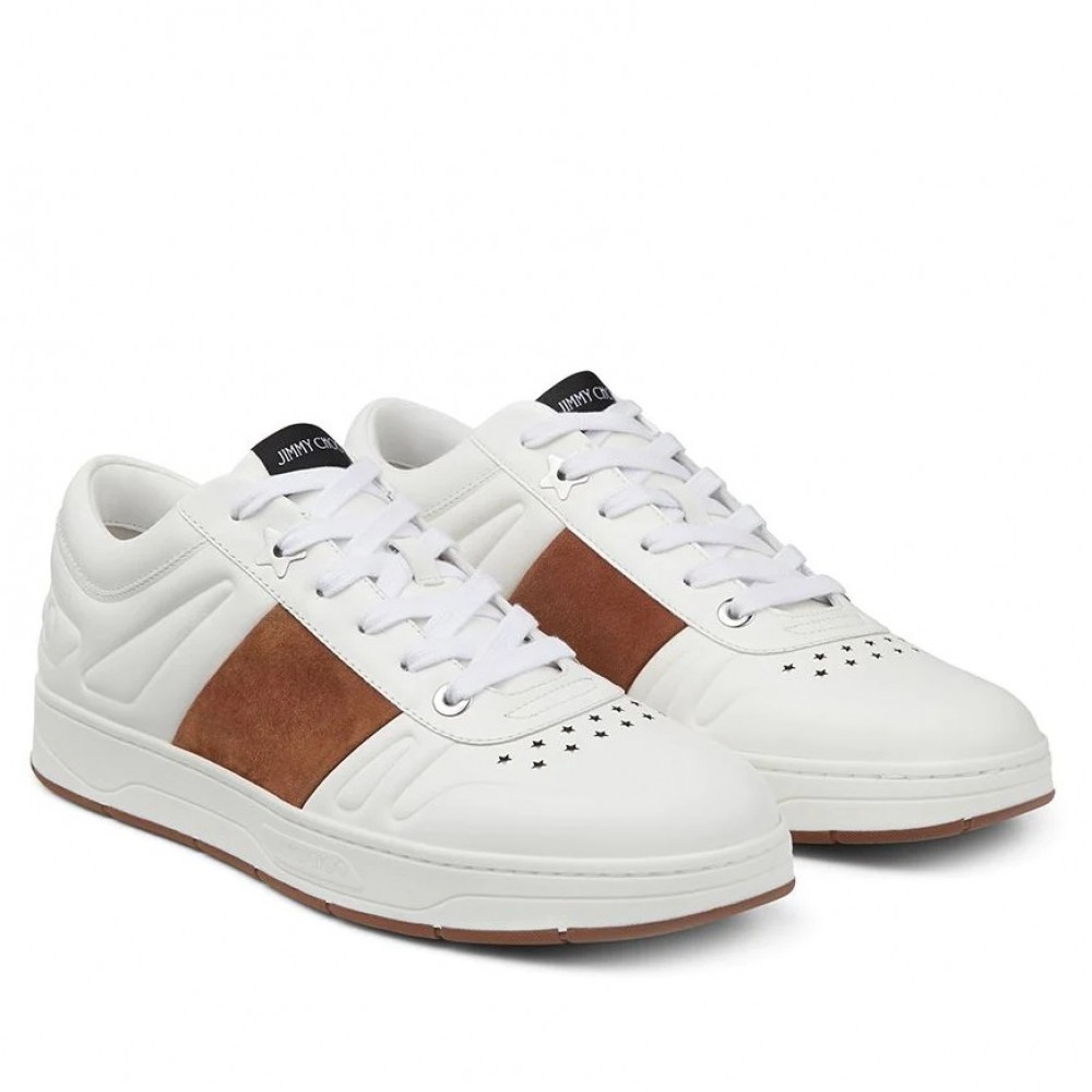 Jimmy Choo Hawaii Sneakers In White Calfskin TDSS13547