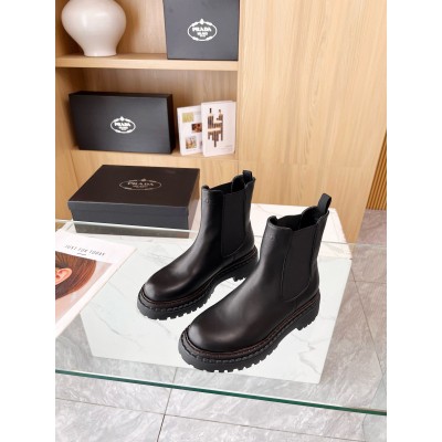 Prada Chelsea Boots in Black Leather TDSS13674