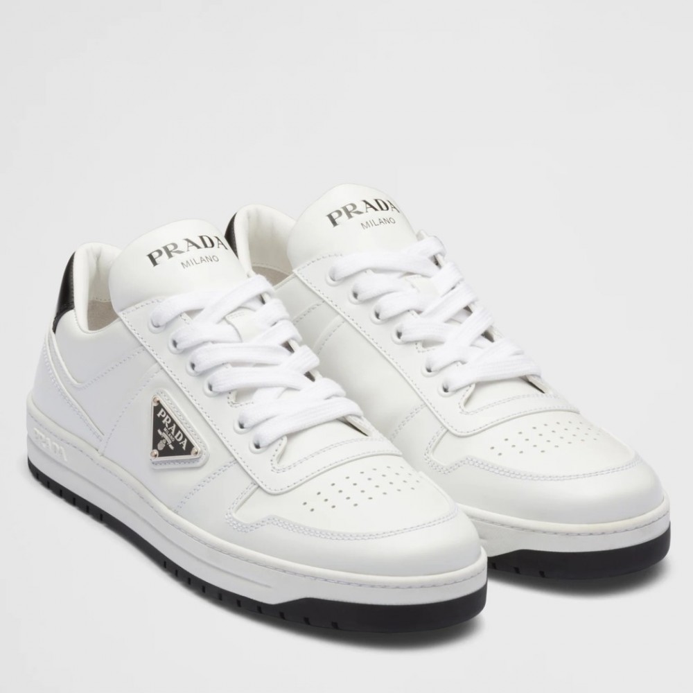 Prada District Low-top Sneakers in White Calfskin TDSS13680