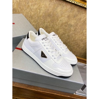 Prada District Low-top Sneakers in White Calfskin TDSS13680