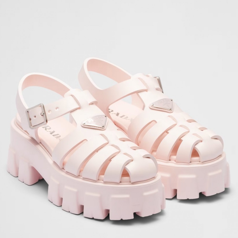 Prada Foam Sandals in Light Pink Rubber TDSS13701