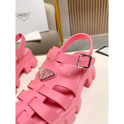 Prada Foam Sandals in Pink Rubber TDSS13702