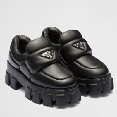 Prada Loafers in Black Soft Padded Nappa Leather TDSS13732