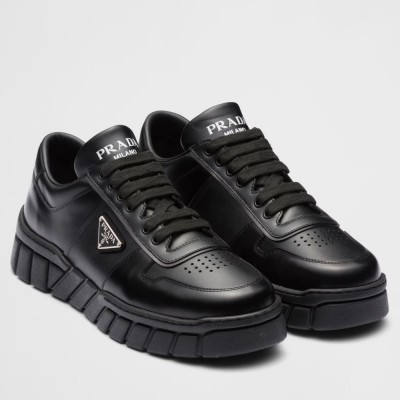 Prada Low-top Sneakers in Black Leather TDSS13741