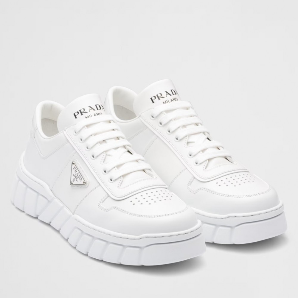 Prada Low-top Sneakers in White Leather TDSS13742