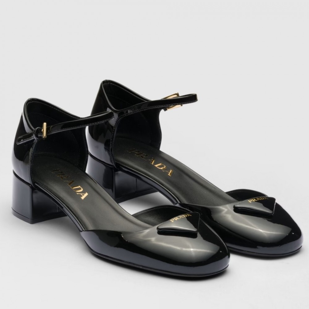 Prada Pumps 35mm in Black Patent Leather TDSS13772