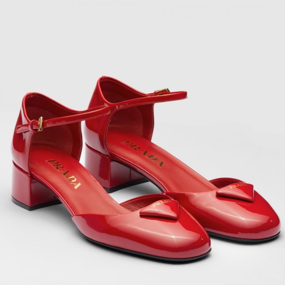 Prada Pumps 35mm in Red Patent Leather TDSS13774