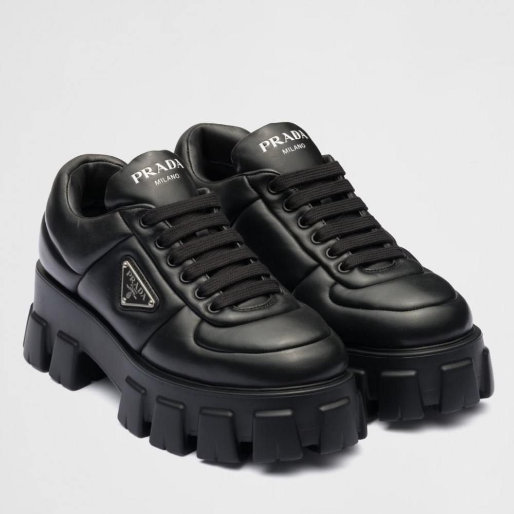 Prada Sneakers in Black Padded Nappa Leather TDSS13872