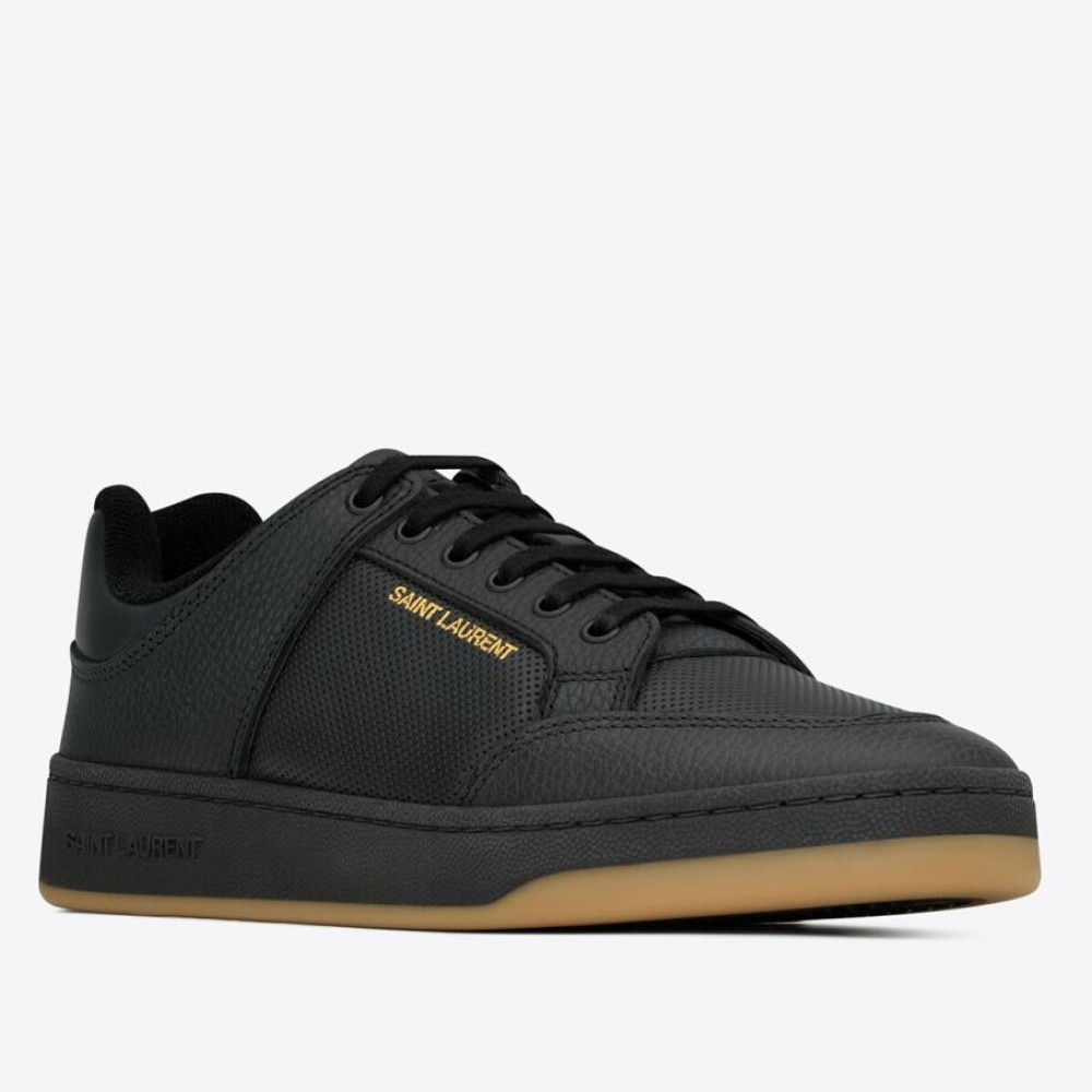 Saint Laurent SL/61 Sneakers in Black Perforated Leather TDSS13970