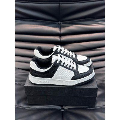 Saint Laurent SL/61 Sneakers in Black and White Leather TDSS13969