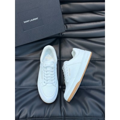 Saint Laurent SL/61 Sneakers in White Perforated Leather TDSS13973