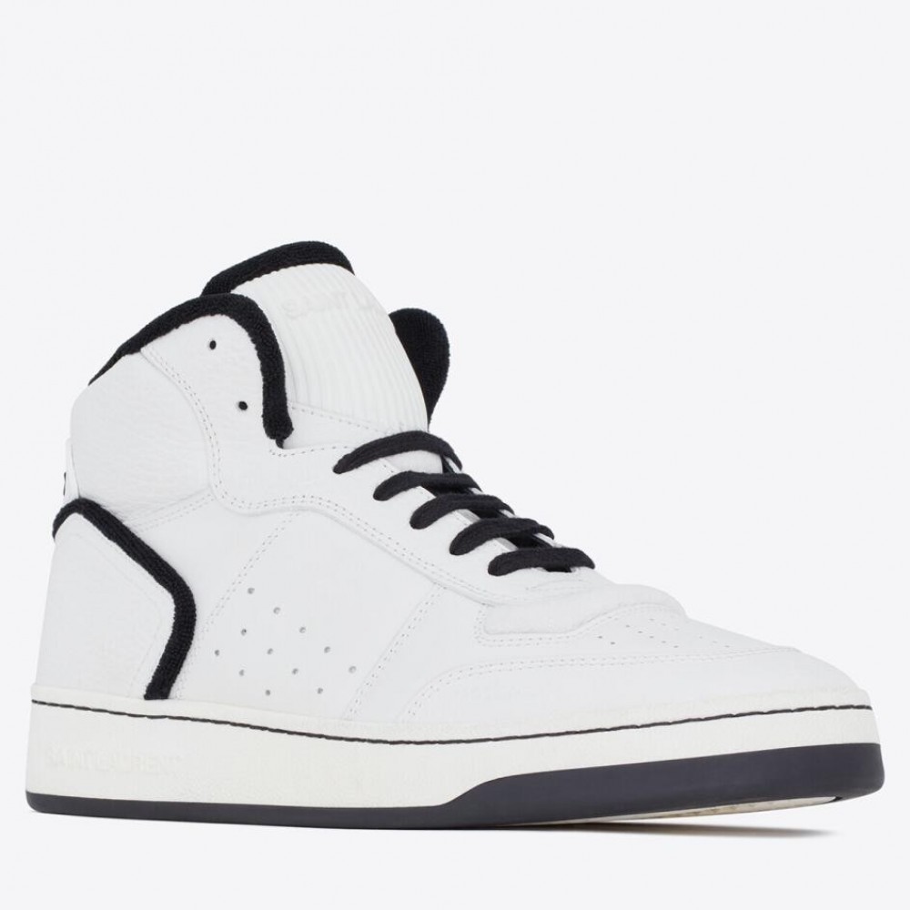 Saint Laurent SL/80 Sneakers in White Calfskin TDSS13975