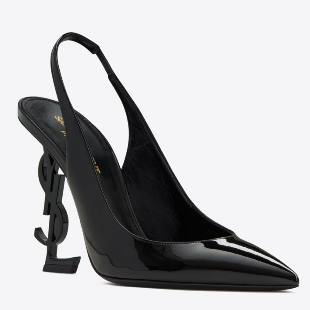 Saint Laurent Opyum Slingback Pumps 110mm With Black Heel TDSS14005