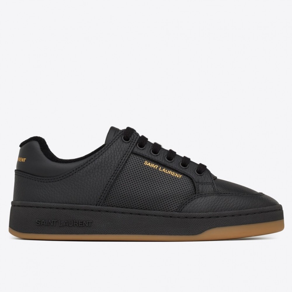 Saint Laurent SL/61 Sneakers in Black Perforated Leather TDSS14027