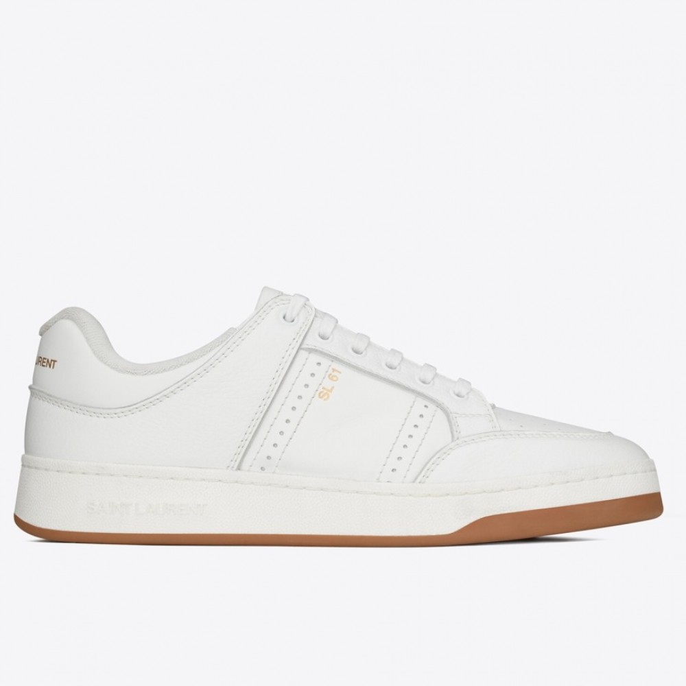 Saint Laurent SL/61 Sneakers in White Calfskin TDSS14029