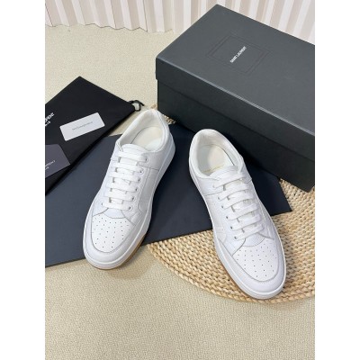 Saint Laurent SL/61 Sneakers in White Calfskin TDSS14029