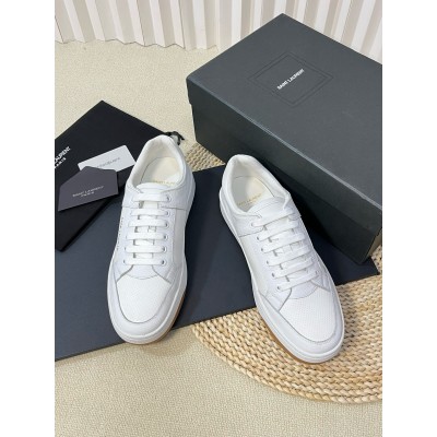 Saint Laurent SL/61 Sneakers in White Perforated Leather TDSS14031