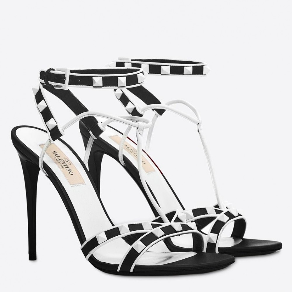 Valentino Garavani Black Free Rockstud 105mm Sandals TDSS14096