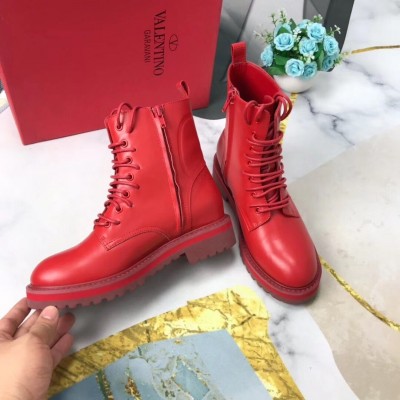 Valentino Garavani Red VLOGO Combat Boot 35 mm TDSS14125