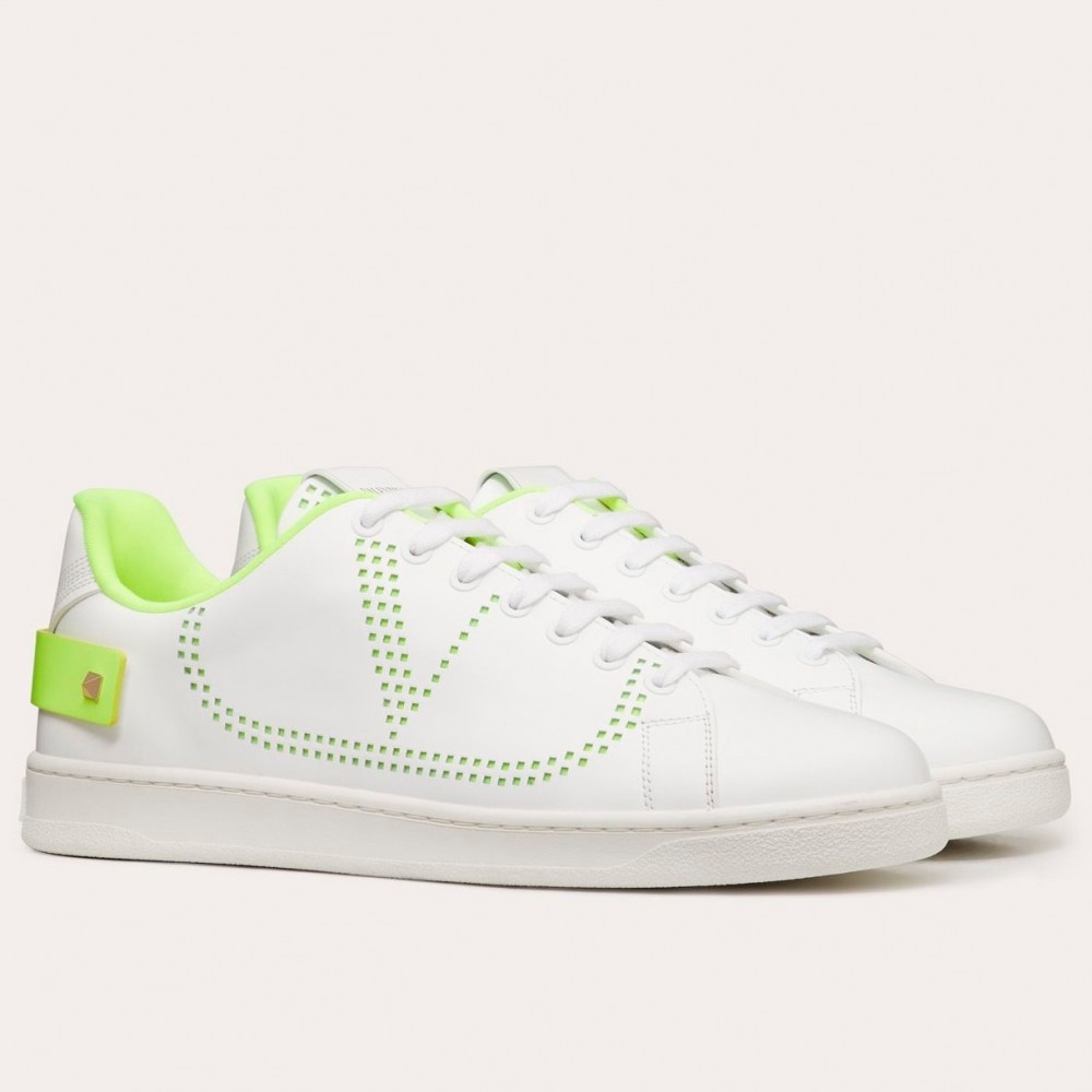 Valentino Backnet VLOGO Sneakers With Lime Heel TDSS14147