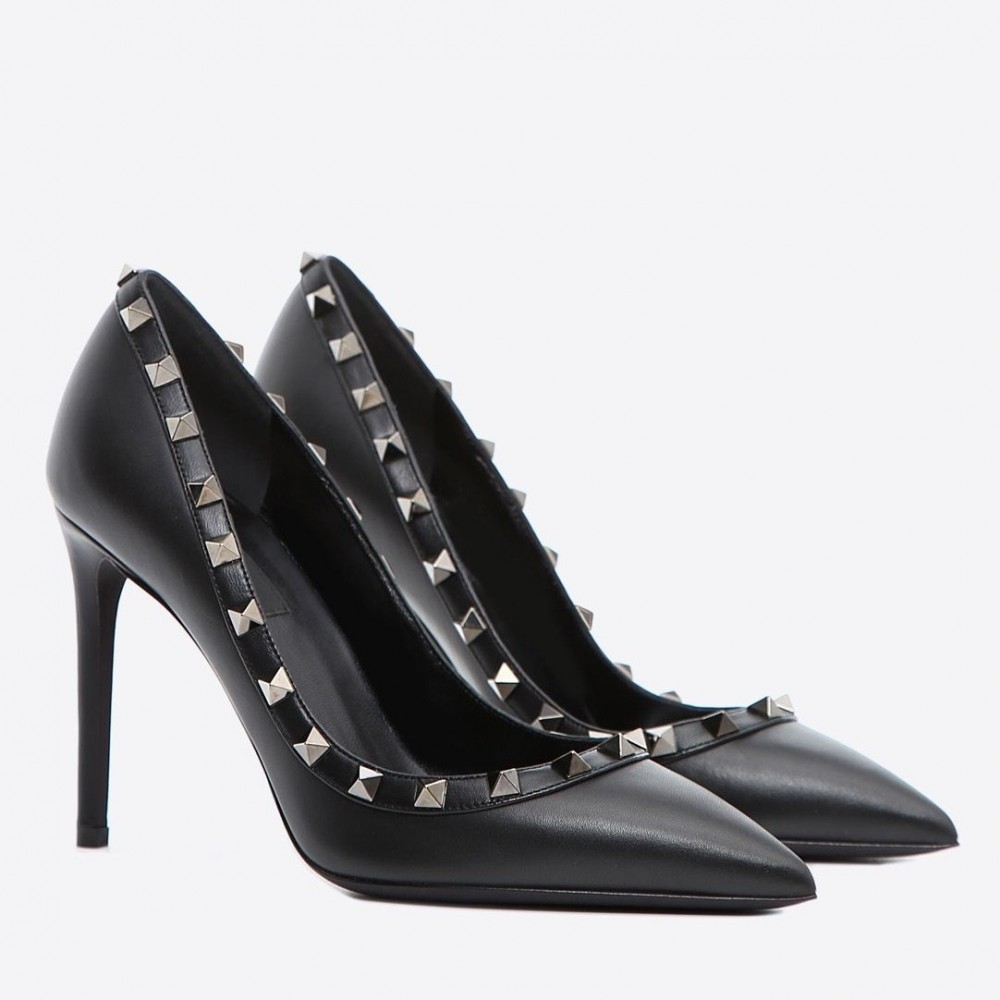 Valentino Rockstud So Black Pump 100 TDSS14257