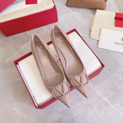 Valentino VLogo Signature Pumps 45mm In Poudre Calfskin TDSS14364